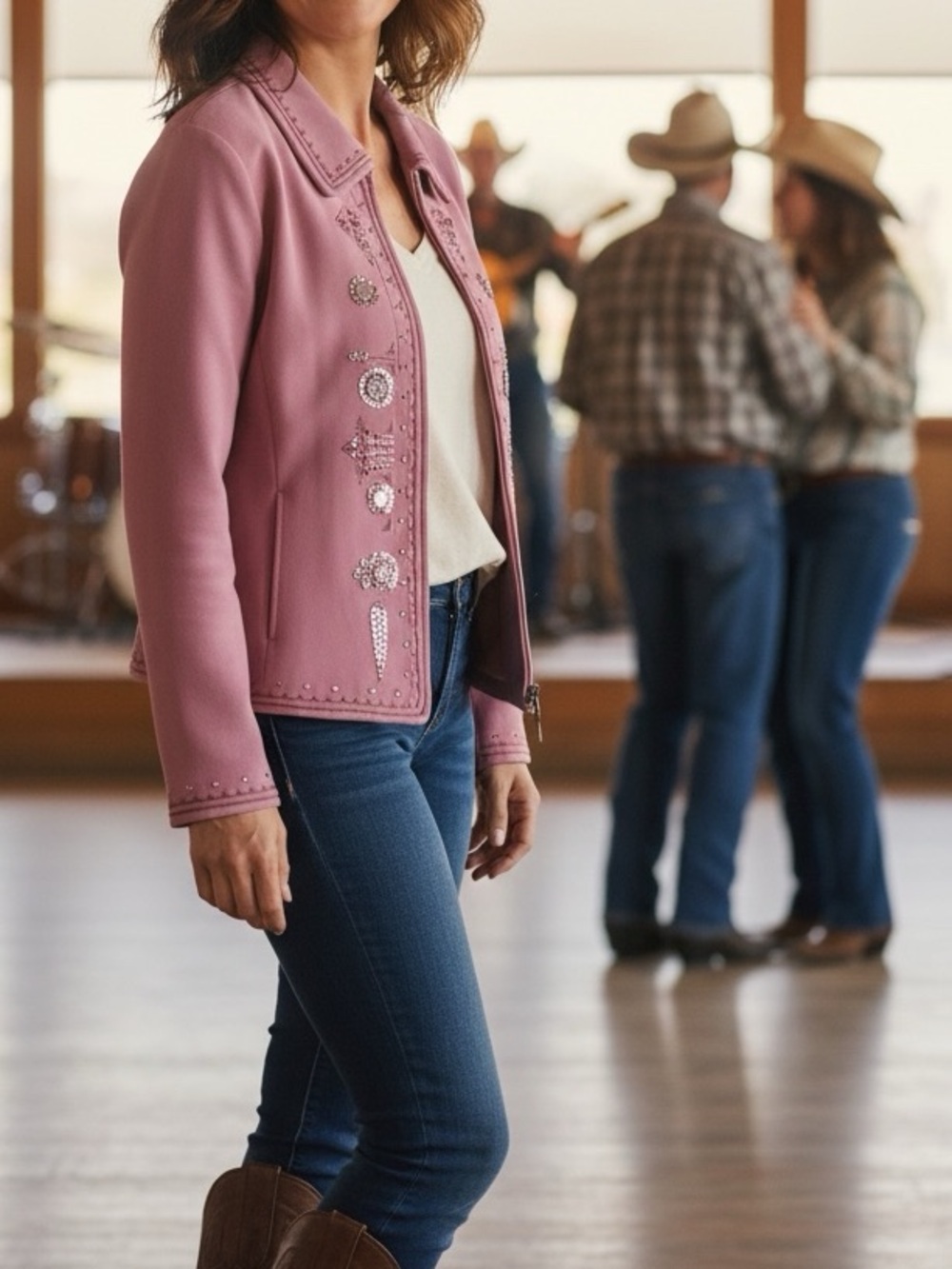 👛 (ANY 2/$20) TanJay Vintage Pink Zipper Jacket, 14P
See video.